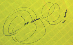 dean jordan's signature on the New Millennium