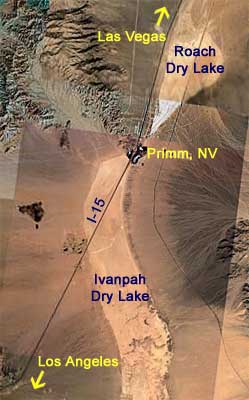 Ivanpah Dry Lake Bed in California