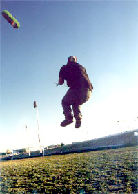 Jumping with a QuadTrac Pro-Foil Power Kite